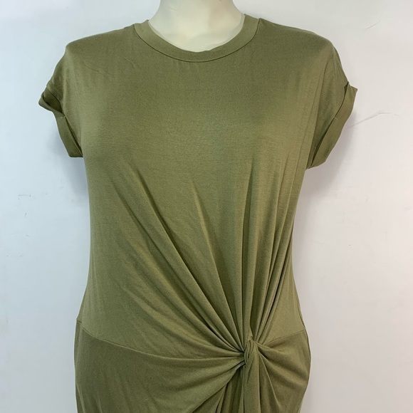 Cherish Twist And Shout Olive Dress - Picture 1 of 5